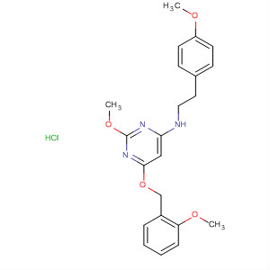 885067-97-0  4-Pyrimidinamine,2-methoxy-N-[2-(4-methoxyphenyl)ethyl]-6-[(2-methoxyphenyl)methoxy]-,monohydrochloride