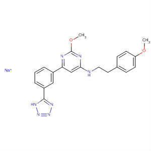 885068-12-2  4-Pyrimidinamine,2-methoxy-N-[2-(4-methoxyphenyl)ethyl]-6-[3-(1H-tetrazol-5-yl)phenyl]-,monosodium salt
