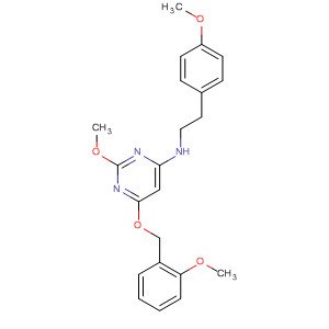 885069-58-9  4-Pyrimidinamine,2-methoxy-N-[2-(4-methoxyphenyl)ethyl]-6-[(2-methoxyphenyl)methoxy]-