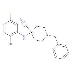 885115-65-1  4-Piperidinecarbonitrile,4-[(2-bromo-5-fluorophenyl)amino]-1-(phenylmethyl)-