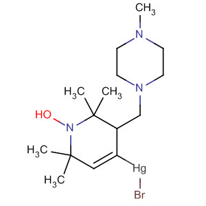 88521-32-8  Mercury,bromo[1,2,3,6-tetrahydro-2,2,6,6-tetramethyl-3-[(4-methyl-1-piperazinyl)methyl]-1-oxy-4-pyridinyl]-
