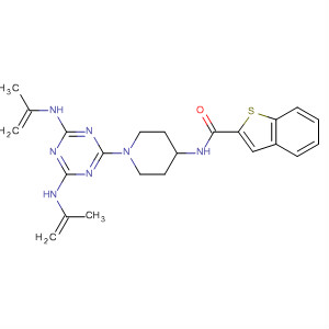 88536-28-1  Benzo[b]thiophene-2-carboxamide,N-[1-[4,6-bis(2-propenylamino)-1,3,5-triazin-2-yl]-4-piperidinyl]-