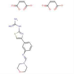 88540-10-7  Morpholine,4-[[[3-[2-[(aminoiminomethyl)amino]-4-thiazolyl]phenyl]imino]methyl]-,(2Z)-2-butenedioate (1:2)