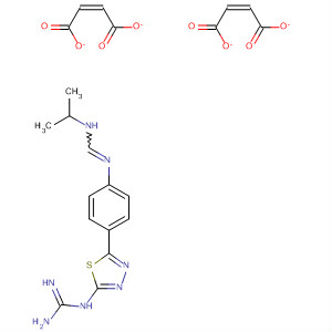 88540-26-5  Guanidine,[5-[4-[[[(1-methylethyl)amino]methylene]amino]phenyl]-1,3,4-thiadiazol-2-yl]-, (2Z)-2-butenedioate (1:2)
