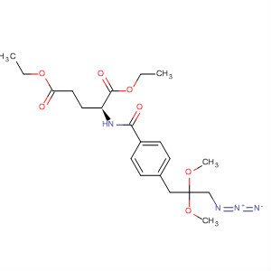 88543-83-3  L-Glutamic acid, N-[4-(3-azido-2,2-dimethoxypropyl)benzoyl]-, diethylester