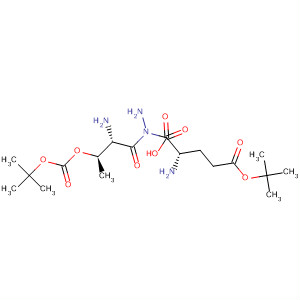88545-86-2  L-Glutamic acid, N-[N-[(1,1-dimethylethoxy)carbonyl]-L-threonyl]-,5-(1,1-dimethylethyl) ester, 1-hydrazide