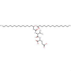 88556-57-4  L-Glutamic acid, N-[N-[1-oxo-3-[(1-oxohexadecyl)oxy]octadecyl]-L-valyl]-