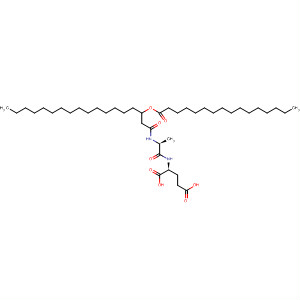 88556-67-6  L-Glutamic acid,N-[N-[1-oxo-3-[(1-oxohexadecyl)oxy]octadecyl]-b-alanyl]-