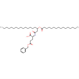 88556-70-1  L-Glutamic acid, N-[1-oxo-3-[(1-oxohexadecyl)oxy]octadecyl]-,5-(phenylmethyl) ester