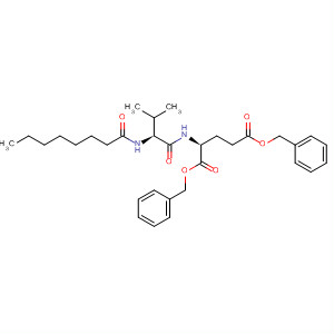 88556-78-9  L-Glutamic acid, N-[N-(1-oxooctyl)-L-valyl]-, bis(phenylmethyl) ester