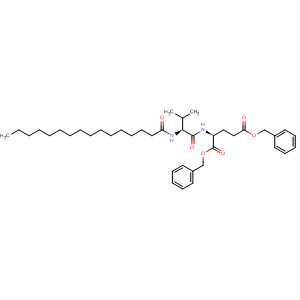 88556-80-3  L-Glutamic acid, N-[N-(1-oxohexadecyl)-L-valyl]-, bis(phenylmethyl) ester