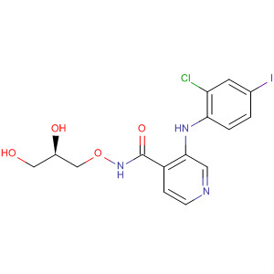 885588-24-9  4-Pyridinecarboxamide,3-[(2-chloro-4-iodophenyl)amino]-N-[(2R)-2,3-dihydroxypropoxy]-