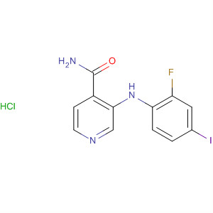885588-30-7  4-Pyridinecarboxamide, 3-[(2-fluoro-4-iodophenyl)amino]-,monohydrochloride