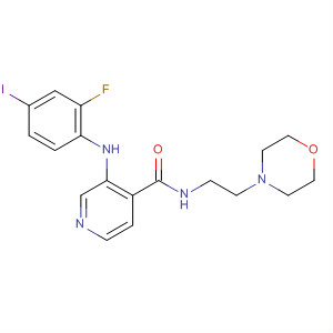 885588-31-8  4-Pyridinecarboxamide,3-[(2-fluoro-4-iodophenyl)amino]-N-[2-(4-morpholinyl)ethyl]-