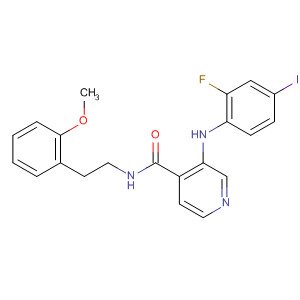 885588-44-3  4-Pyridinecarboxamide,3-[(2-fluoro-4-iodophenyl)amino]-N-[2-(2-methoxyphenyl)ethyl]-