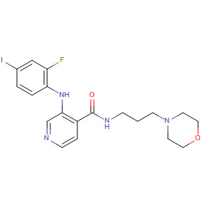 885588-53-4  4-Pyridinecarboxamide,3-[(2-fluoro-4-iodophenyl)amino]-N-[3-(4-morpholinyl)propyl]-