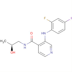 885588-59-0  4-Pyridinecarboxamide,3-[(2-fluoro-4-iodophenyl)amino]-N-[(2S)-2-hydroxypropyl]-