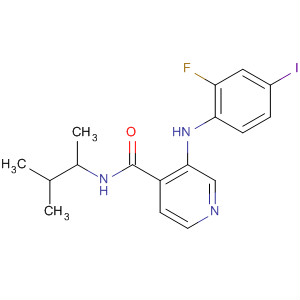 885588-84-1  4-Pyridinecarboxamide,N-(1,2-dimethylpropyl)-3-[(2-fluoro-4-iodophenyl)amino]-
