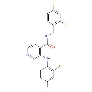 885589-14-0  4-Pyridinecarboxamide,N-[(2,4-difluorophenyl)methyl]-3-[(2-fluoro-4-iodophenyl)amino]-