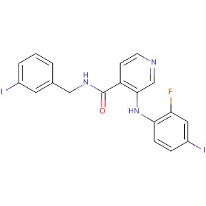 885589-15-1  4-Pyridinecarboxamide,3-[(2-fluoro-4-iodophenyl)amino]-N-[(3-iodophenyl)methyl]-