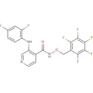 885589-25-3  4-Pyridinecarboxamide,3-[(2-fluoro-4-iodophenyl)amino]-N-[(pentafluorophenyl)methoxy]-