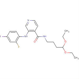 885589-29-7  4-Pyridinecarboxamide,N-(4,4-diethoxybutyl)-3-[(2-fluoro-4-iodophenyl)amino]-