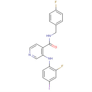 885589-30-0  4-Pyridinecarboxamide,3-[(2-fluoro-4-iodophenyl)amino]-N-[(4-fluorophenyl)methyl]-