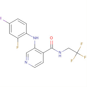 885589-31-1  4-Pyridinecarboxamide,3-[(2-fluoro-4-iodophenyl)amino]-N-(2,2,2-trifluoroethyl)-