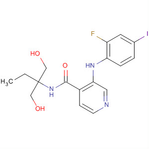885589-35-5  4-Pyridinecarboxamide,N-[1,1-bis(hydroxymethyl)propyl]-3-[(2-fluoro-4-iodophenyl)amino]-