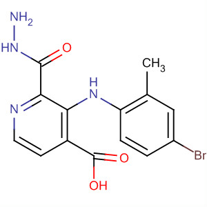885589-51-5  4-Pyridinecarboxylic acid, 3-[(4-bromo-2-methylphenyl)amino]-,hydrazide