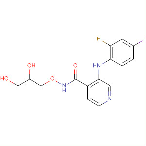 885589-52-6  4-Pyridinecarboxamide,N-(2,3-dihydroxypropoxy)-3-[(2-fluoro-4-iodophenyl)amino]-