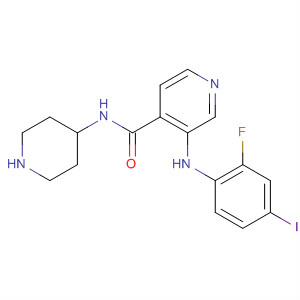 885589-57-1  4-Piperidinamine,1-[[3-[(2-fluoro-4-iodophenyl)amino]-4-pyridinyl]carbonyl]-