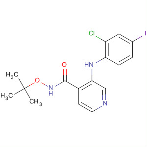 885589-59-3  4-Pyridinecarboxamide,3-[(2-chloro-4-iodophenyl)amino]-N-(1,1-dimethylethoxy)-