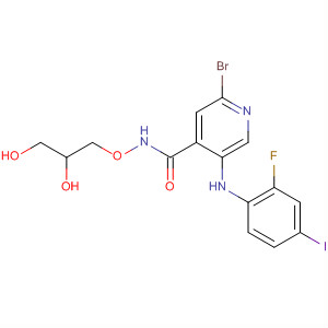 885589-61-7  4-Pyridinecarboxamide,2-bromo-N-(2,3-dihydroxypropoxy)-5-[(2-fluoro-4-iodophenyl)amino]-