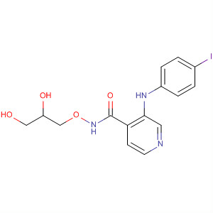 885589-63-9  4-Pyridinecarboxamide,N-(2,3-dihydroxypropoxy)-3-[(4-iodophenyl)amino]-