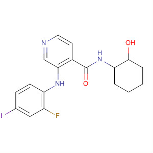 885589-66-2  4-Pyridinecarboxamide,3-[(2-fluoro-4-iodophenyl)amino]-N-(2-hydroxycyclohexyl)-
