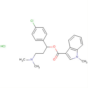 885673-93-8  1H-Indole-3-carboxylic acid, 1-methyl-,1-(4-chlorophenyl)-3-(dimethylamino)propyl ester, monohydrochloride
