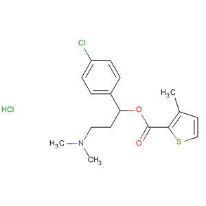 885673-95-0  2-Thiophenecarboxylic acid, 3-methyl-,1-(4-chlorophenyl)-3-(dimethylamino)propyl ester, hydrochloride