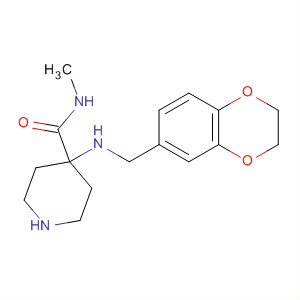 885688-51-7  4-Piperidinecarboxamide,4-[[(2,3-dihydro-1,4-benzodioxin-6-yl)methyl]amino]-N-methyl-