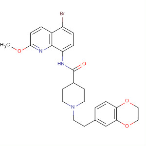 885688-58-4  4-Piperidinecarboxamide,N-(5-bromo-2-methoxy-8-quinolinyl)-1-[2-(2,3-dihydro-1,4-benzodioxin-6-yl)ethyl]-