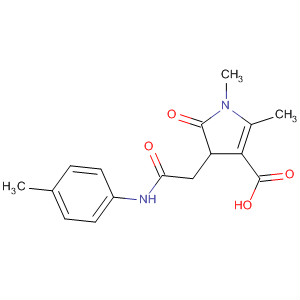 88571-58-8  1H-Pyrrole-3-carboxylic acid,4,5-dihydro-1,2-dimethyl-4-[2-[(4-methylphenyl)amino]-2-oxoethyl]-5-oxo-