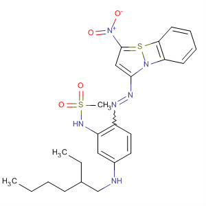 88583-85-1  Methanesulfonamide,N-[5-[(2-ethylhexyl)amino]-2-[(5-nitro-2,1-benzisothiazol-3-yl)azo]phenyl]-