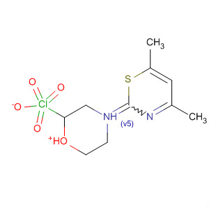 88626-29-3  Morpholinium, 4-(4,6-dimethyl-2H-1,3-thiazin-2-ylidene)-, perchlorate