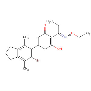 88632-31-9  2-Cyclohexen-1-one,5-(6-bromo-2,3-dihydro-4,7-dimethyl-1H-inden-5-yl)-2-[1-(ethoxyimino)propyl]-3-hydroxy-