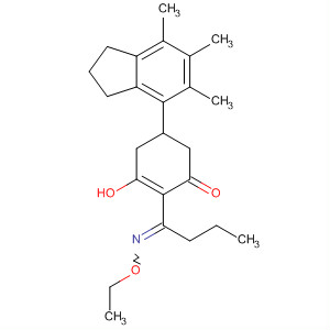 88632-71-7  2-Cyclohexen-1-one,5-(2,3-dihydro-5,6,7-trimethyl-1H-inden-4-yl)-2-[1-(ethoxyimino)butyl]-3-hydroxy-