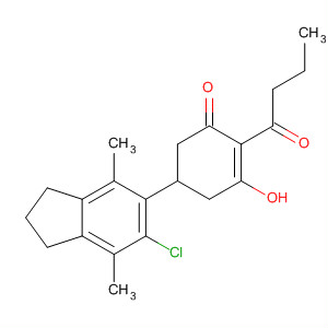 88633-69-6  2-Cyclohexen-1-one,5-(6-chloro-2,3-dihydro-4,7-dimethyl-1H-inden-5-yl)-3-hydroxy-2-(1-oxobutyl)-