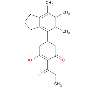 88633-77-6  2-Cyclohexen-1-one,5-(2,3-dihydro-5,6,7-trimethyl-1H-inden-4-yl)-3-hydroxy-2-(1-oxopropyl)-