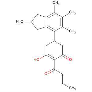 88633-83-4  2-Cyclohexen-1-one,5-(2,3-dihydro-2,5,6,7-tetramethyl-1H-inden-4-yl)-3-hydroxy-2-(1-oxobutyl)-