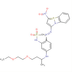 88637-89-2  Methanesulfonamide,N-[5-[[2-(2-ethoxyethoxy)ethyl]ethylamino]-2-[(5-nitro-2,1-benzisothiazol-3-yl)azo]phenyl]-