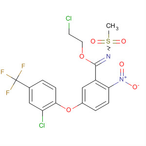 88647-40-9  Benzenecarboximidic acid,5-[2-chloro-4-(trifluoromethyl)phenoxy]-N-(methylsulfonyl)-2-nitro-,2-chloroethyl ester